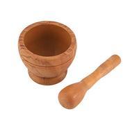 Ensemble de mortier et de pilon, grand bol de broyeur à épices en granit original lourd, décapant d'herbes pour faire du guacamole frais salsa pesto moulin à épices (lvifloae9Bo-01)