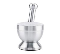 Ensemble de mortier et pilon en acier inoxydable de haute qualité, durable et résistant à la rouille, broyeur d'ail manuel, outil de cuisine pour la cuisson des herbes et des