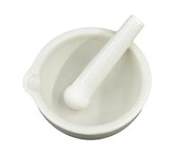 Ensemble de mortier et pilon en porcelaine de laboratoire, 1 pièce de diamètre 60 mm, 80 mm, 100 mm, 130 mm, 160 mm, bol de mélange et de broyage blanc(80mm)