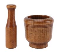 Ensemble De Mortier Et Pilon, Mortier Et Pilon En Bois, Presse-ail, Broyeur à Main, Broyeur à épices, Bol, Moulin à Nourriture, Bol De Mélange Pour la Cuisine