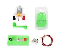 Ensemble de Moteur de générateur Kits d'assemblage de Moteur de générateur à Main Modèle d'expérience Physique de Jouet de Tige pour l'apprentissage Physique Kits de modèles de générateur à manivelle