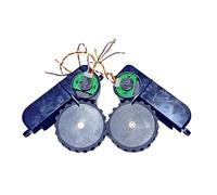Ensemble De Moteur De Roue D'aspirateur, Compatible For Cecotec, Compatible For Conga, 1690 Pro 3290 3390 3490 3590 3690 3790 3890 Pièces D'aspirateur Robot.(Black L R)