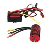 Ensemble de moteur sans balais ESC, moteur Programmable étanche, contrôleur de vitesse électronique pour voitures Traxxas 1/12 rouge 800W (3700 kf)