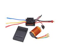 Ensemble de moteurs sans balais F540 4370KV, moteur sans balais RC avec régulateur de vitesse étanche 60 A et carte de programmation pour voiture RC 1/10, conception à 4 pôles à