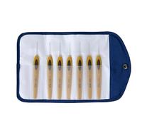 Ensemble de motifs en dentelle comprenant un crochet assorti, poignée ergonomique, étui de voyage pour tous les niveaux de compétence, conceptions ergonomiques