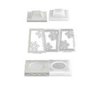 Ensemble de moulage en colophane interconnectés orientés Noël avec substance élastomère flexible lavable lave-vaisselle Puzzle de Noël Moulage en colophane