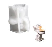Ensemble de moulage en forme d ' angélique, jolie figurine, accessoire de mode en silicone robuste, portable pour de de 3 ans et adultes, moules pour moules en résine époxy