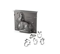 Ensemble de moule lapin de Pâques 3D et 5 emporte-pièces lapin - ZENKER