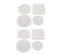 Ensemble de moules à asting en Sile 8 pièces, tapis de tasse artisanal Reu Sile, Ss latéral,