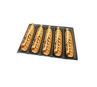 Ensemble de Moules à Baguette Antiadhésifs de 30,5 Cm pour Pain Français, Design perforé avec Fonctionnalités Faciles à Nettoyer, fabriqué à Partir de Silicone et de Fibre de Verre BPA,