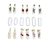 Ensemble de moules à bijoux en argile faits à la main en forme de géométrique, accessoires de mode pour boucles d'oreilles, modèles de mode