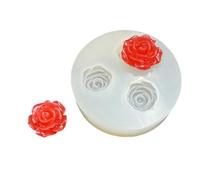 Ensemble de moules à bijoux en silicone avec pétales de rose, pommes de pin, anti-tic-tac, pour la cuisson et la cuisson