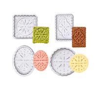 Ensemble de moules à biscuits à gaufres de formes multiples, Styles de presse, équipement de cuisson domestique pour biscuits et desserts faits maison, ensemble de tampons à biscuits