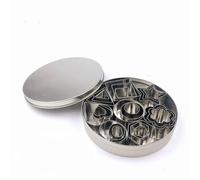 Ensemble De Moules À Biscuits En Acier Inoxydable 24 Pièces/Ensemble, Emporte-Pièces À Pâtisserie, Trancheuses, Pour Décor De Gâteau, Cuisson Ronde Rectangulaire