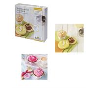 Ensemble De Moules À Biscuits Ronds Festonnés + 6 Pochoirs