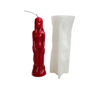 Ensemble de moules à bougies en forme d'homme et de femme - Grands ensembles de moules à bougies à image humaine pour la fabrication de bougies en cire d'abeille faites maison, savon pour décoratio