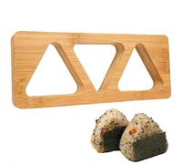 Ensemble de moules à boules de riz en bois, presse à boules de riz japonaise, moule triangulaire à sushis, moule classique en bois pour enfants, déjeuner, bento, pique-nique, famille, bricolage à la