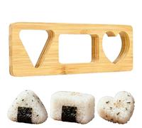 Ensemble de moules à boules de riz en bois, presse à boules de riz japonaise, moule triangulaire à sushis, moule classique en bois pour enfants, déjeuner, bento, pique-nique, famille, bricolage à la