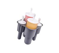 Ensemble de moules à crème glacée en Silicone Flexible, pour sucettes glacées faites à la main, libération facile, moule à 4 cavités, de fabrication de sucettes glacées, grand