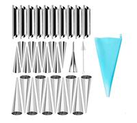 Ensemble de moules à croissants, forme de corne crème, tube de rénovation essentiel de canola, ustensiles de cuisine en métal