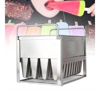 Ensemble de moules à glace en acier inoxydable - Machine à crème glacée pour la maison et les magasins de desserts - Facile à nettoyer et à utiliser