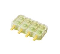 Ensemble de moules à glace en plastique résistant à la avec bâton détachable, plateau créatif à 4 compartiments pour sucettes glacées, moules à sucettes glacées en plastique pour