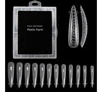 Ensemble de moules à ongles polyvalents pour moules en gel plein avec couverture complète en 12 tailles. Extension Convient aux amateurs de nail art