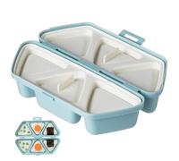 Ensemble de moules à onigiri, 6 en 1, moule à onigiri antiadhésif 6 cavités, machine triangulaire pour boules de riz, pliable et portable, facile nettoyer pour préparer et conserver des sushis