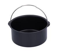 Ensemble de moules à pizza en forme de tonneau à gâteau de 7 pouces, accessoires de friteuse à air antiadhésifs, moules de cuisson pour gâteaux, brownies, lasagnes, omelettes, (Batterie Li-Ion 7