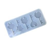 Ensemble De Moules À Porte-clés En Silicone Réutilisables Pour Les Amateurs D'art Résine Comprenant Différents Styles Processus De Démoulage Simple Passe Lave-vaisselle Moule À Breloques