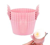 Ensemble de moules à œufs en silicone - 7,5 x 6,5 x 5,5 cm - Tasses de machine à bouchons, plateau de cuisson non adhésif et réutilisable, moule à à à muffins pour cupcake - Outil de