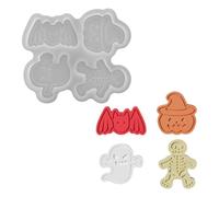 Ensemble de moules artisanaux d ' Halloween pour créer des spectres de bougies uniques, des citrouilles et d ' autres décorations, moule en Silicone de qualité alimentaire