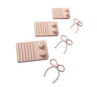 Ensemble De Moules Boucles D'oreilles En Argile Polylactique Flexible Pour La Mise En Forme Lignes Et Les Conceptions Créatives Nœuds Papillon Dans La Fabrication Bijoux Moule