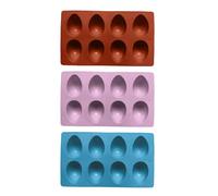 Ensemble de moules créatifs en silicone en forme d'œufs pour faire des chocolats détaillés, des caramels et des collations décoratives, moules de cuisson en silicone de qualité alimentaire