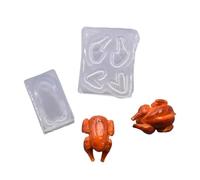 Ensemble de moules de cuisson en silicone en forme d'ailes de poulet avec pièces détachables pour poupées et scènes miniatures pour enfants