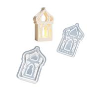 Ensemble de moules de maison en silicone robuste, C, E | Moule créatif de moulage de porte-clés, forme de maison en Silicone robuste pour les fournitures artisanales de nom