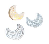 Ensemble de moules de maison en silicone robuste, D | Moule créatif de moulage de porte-clés, forme de maison en Silicone robuste pour les fournitures artisanales de nom