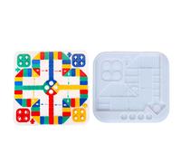 Ensemble De Moules D'échecs En Silicone Moule Jeu En Argile Pour Travaux Pratiques Résine Époxy Bricolage Jeu Vol Et Adultes Artisanat Familial