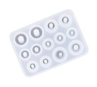 Ensemble de moules en résine de silicone multi-cavités pour bijoux faits à la main, pierres précieuses, perles, accessoires d'artisanat en cristal, moules à perles de cristal