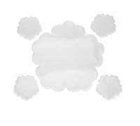 Ensemble de moules en résine pour dessous de verre de fleurs, moules en silicone flexibles et durables pour la décoration de la maison et l'artisanat en résine, grandes et petites