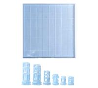 Ensemble de moules en silicone en résine époxy, décorations d'intérieur, jeu de société en silicone, grand jeu d'échecs