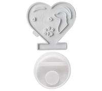 Ensemble de moules en Silicone flexibles, pour fabriquer des décorations uniques sur le thème des chats et des chiens, portables pour les fournitures de maison et de jardin, moule en Silicone