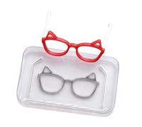 Ensemble de moules en silicone légers pour lunettes en argile avec visage réaliste - Fournitures d'artisanat pour moule miniature