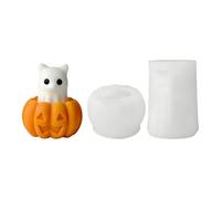 Ensemble de moules en silicone pour bougies, PUMPKIN KITTEN