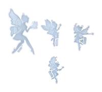 Ensemble de moules en silicone pour carillons éoliens en résine époxy pour décoration de la maison, décoration murale personnalisée, moules à vents délicats