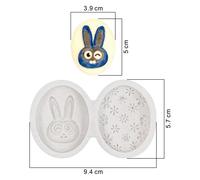Ensemble De Moules En Silicone Pour Décoration De Gâteaux, Joyeux Pâques, Lapin De Dessin Animé, Fondant De Chocolat, Moule De Cuisson, Bricolage, Outils Pour Gâteaux Au Savon Faits À La Main