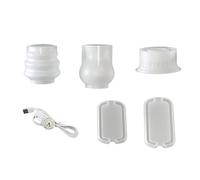 Ensemble de moules en silicone pour lampe de camping avec LED - Convient pour la fabrication de cadeaux en résine pour les vacances ou les cadeaux d'anniversaire