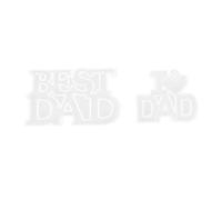 Ensemble De Moules En Silicone Pour Porte-Clés Et Pendentifs, Pour Loisirs Créatifs ¿ 2 Moules Transparents Et Durables Pour La Fête Des Pères