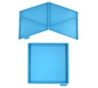 Ensemble de moules en silicone pour vase à fleurs - Pyramide - Ornements décoratifs - Moules époxy pyramidaux