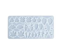 Ensemble de moules en silicone réutilisables en forme de feuille artistique pour projets artistiques en résine, fabrication de bijoux et cadeaux d'artisanat